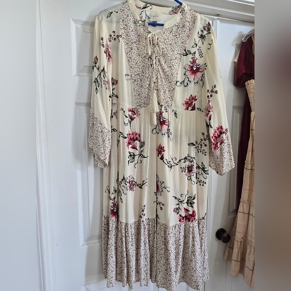 Floral Cream Dress